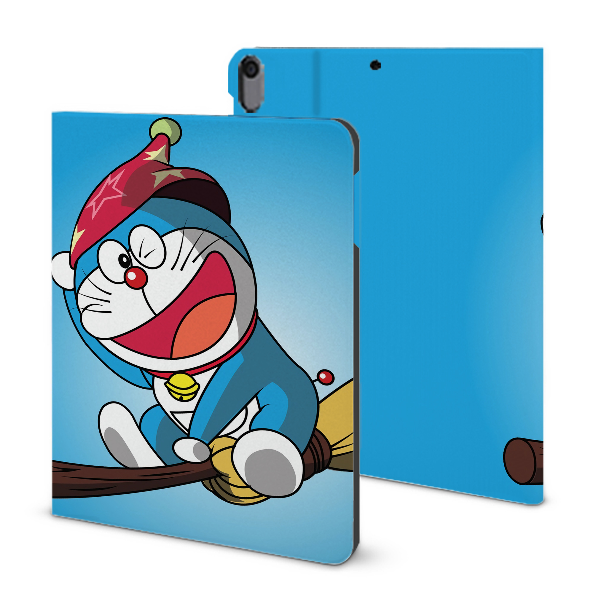 （画像用） ドラえもん Doraemon IPad ケース ブック型 PUレザー TPU 耐衝撃 軽量 薄型 ペン収納なし 全面保護 IPad 各モデル対応